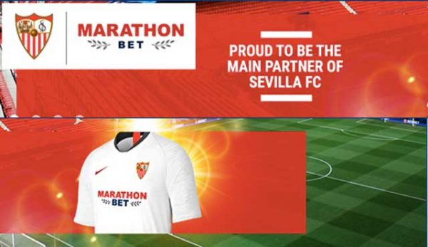Marathonbet ще увеличи присъствието си във футбола, основен спонсор на испанския Севиля сезона - от 2019/20 до 2020/21