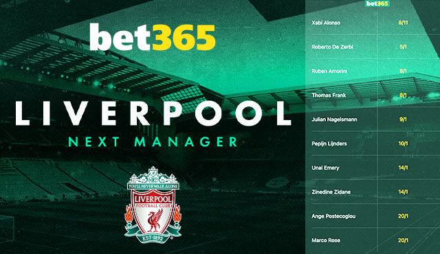 Bet365 залози нов мениджър Ливърпул
